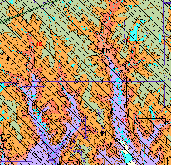 small geologic map