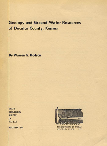 Cover of the book; beige paper with black text; small logo of state outline with rock pick.