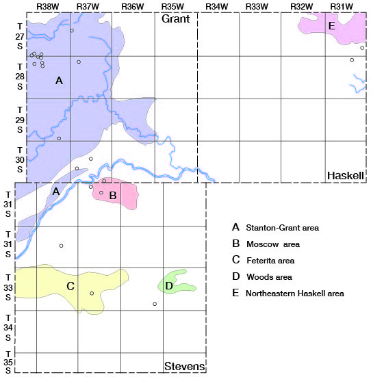 large area in Grant County favorable; smaller area in central Stevens