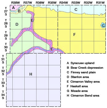 physiographic provinces described in text