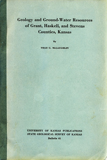 Cover of the book; blue paper with black text.