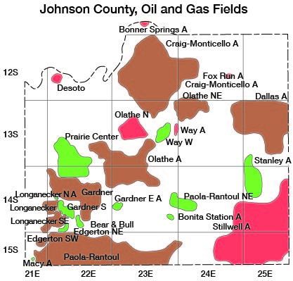 oil and gas fields of Johnson County