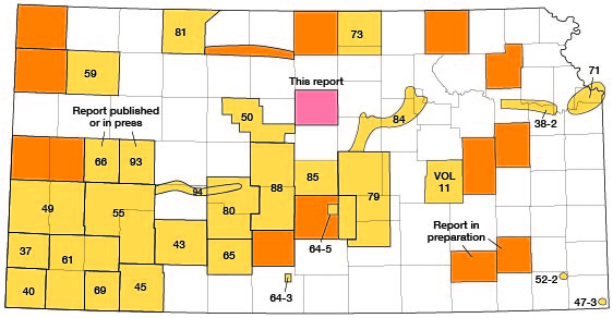 Index map of Kansas showing Lincoln County and other bulletins online