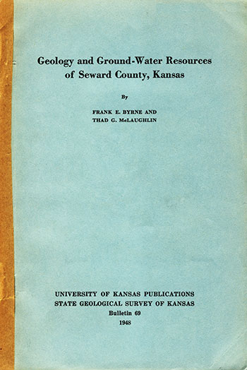 Cover of the book; blue paper with black text.