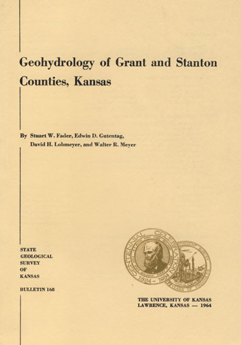 Cover of the book; beige paper with black text; centennial logo features image of first state geologist B.F. Mudge.