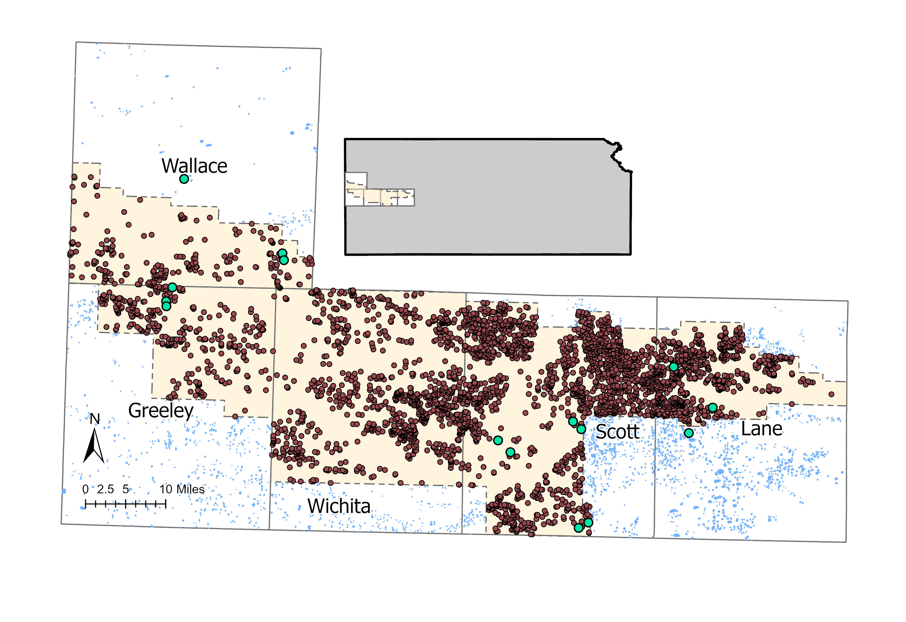 Map showing boundaries of Groundwater Management District 1