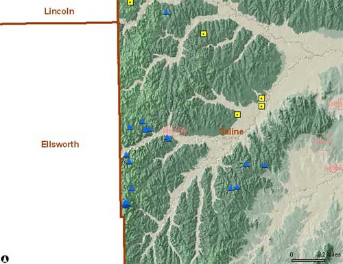Zoomed in once to Brookville area.