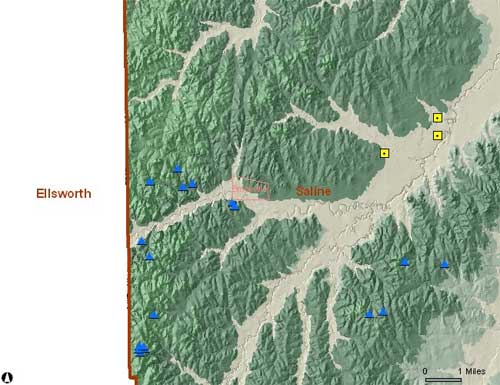 Zoomed in twice to Brookville area.