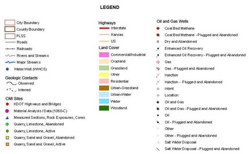 Legend for interactive map