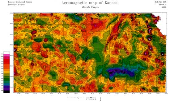 smalll JPEG of the Kansas aromagnetic map