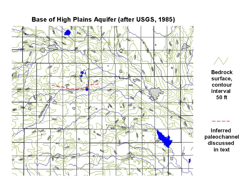 Base of High Plains aquifer
