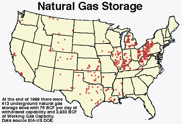 storage facilities located across the US, especially in NE