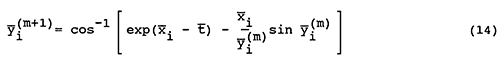 equation 14 solving for y-bar (i).