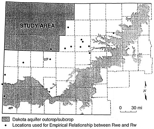 Map Showing Empirical Database Location.