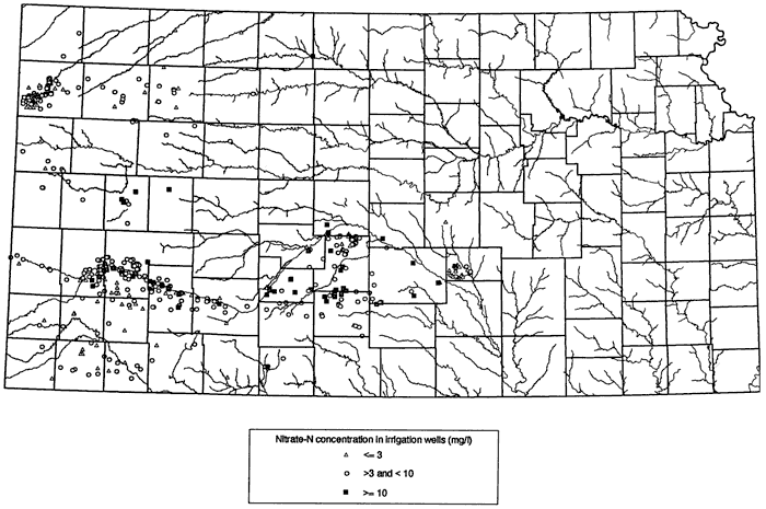 Samples are primarily from western (along Ark R. and in Sherman Co.) and south-central Kansas.