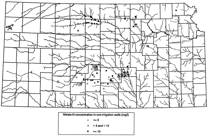Samples are primarily from south-central Kansas, Sherman Co., and along Solomon R. in Smith and Osborne counties.