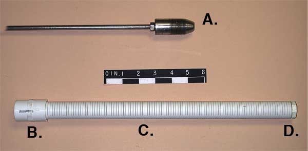 Photo of screen retrieval components.