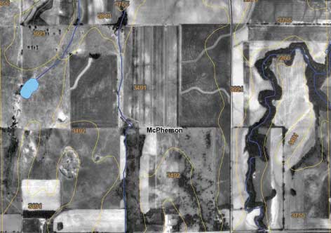 Soil info at site where liquid waste will be placed.