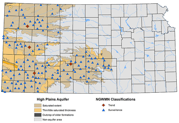 WIZARD/WWC5 well sites selected for the NGWMN.
