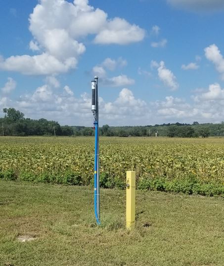 Photo of monitoring well in Leavenworth County.