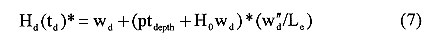 type-curve equation for H sub d