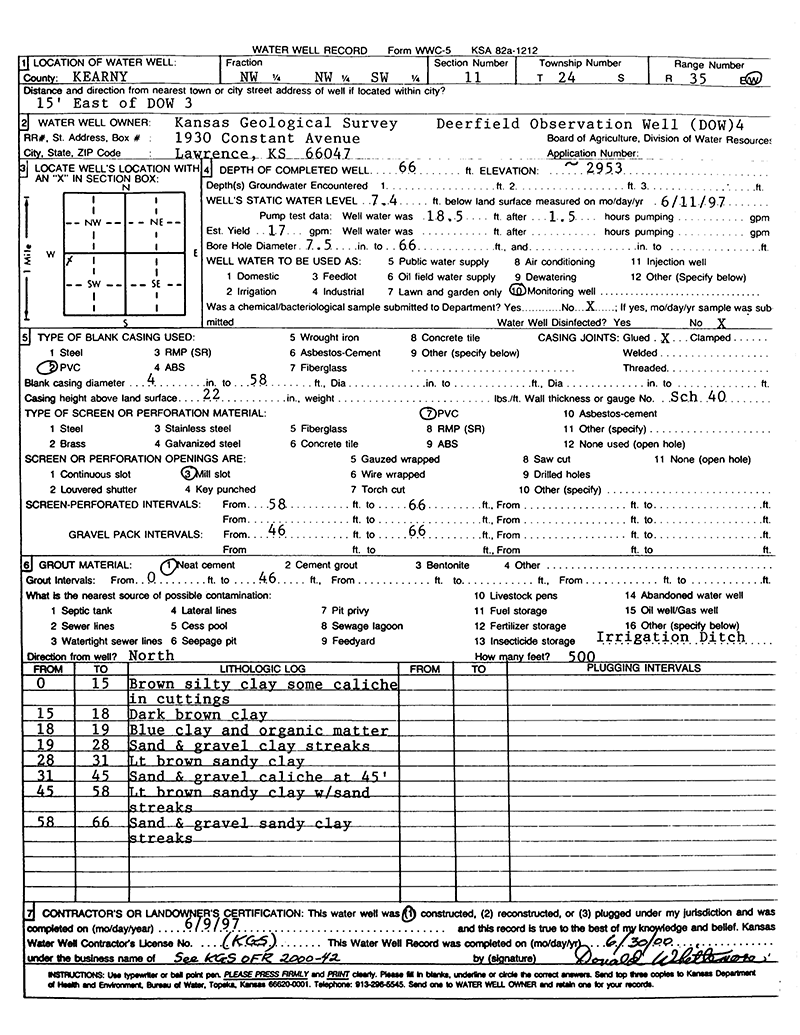 WWC5 form for DOW 4