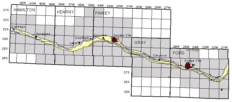 Location of the area of the Upper Arkansas River Corridor Study within the 5-county region.