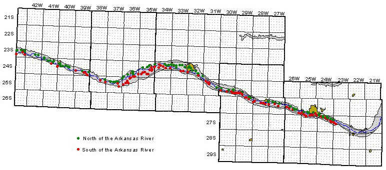 Locations of wells and test holes used in west-east aluvial valley sections.
