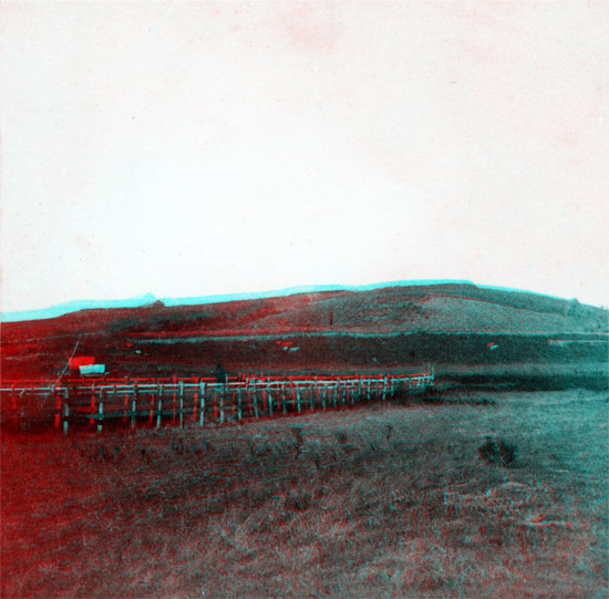 1867 Photo of Mt. Oread from Union fort