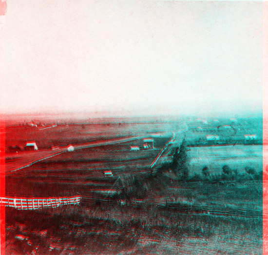 1867 Photo of looking South from Mount Oread