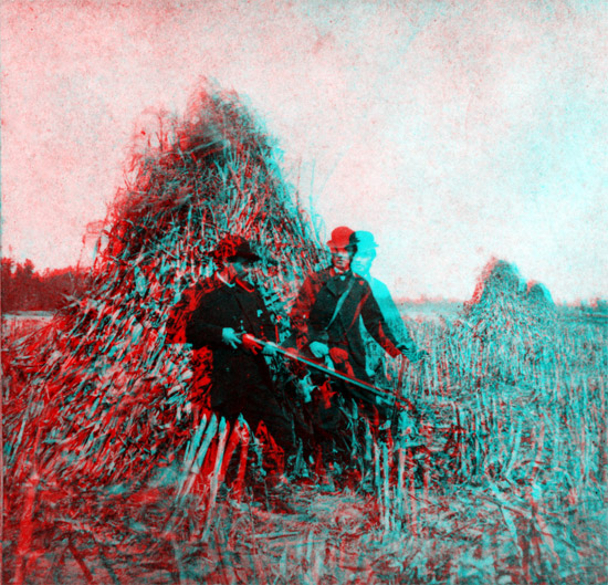 1867 Photo of hunting blind near Kaw River