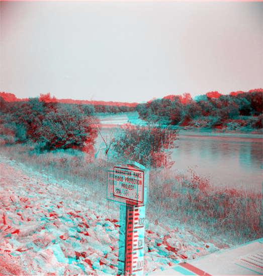 1990s Photo of Kansas River, Manhattan, Kansas