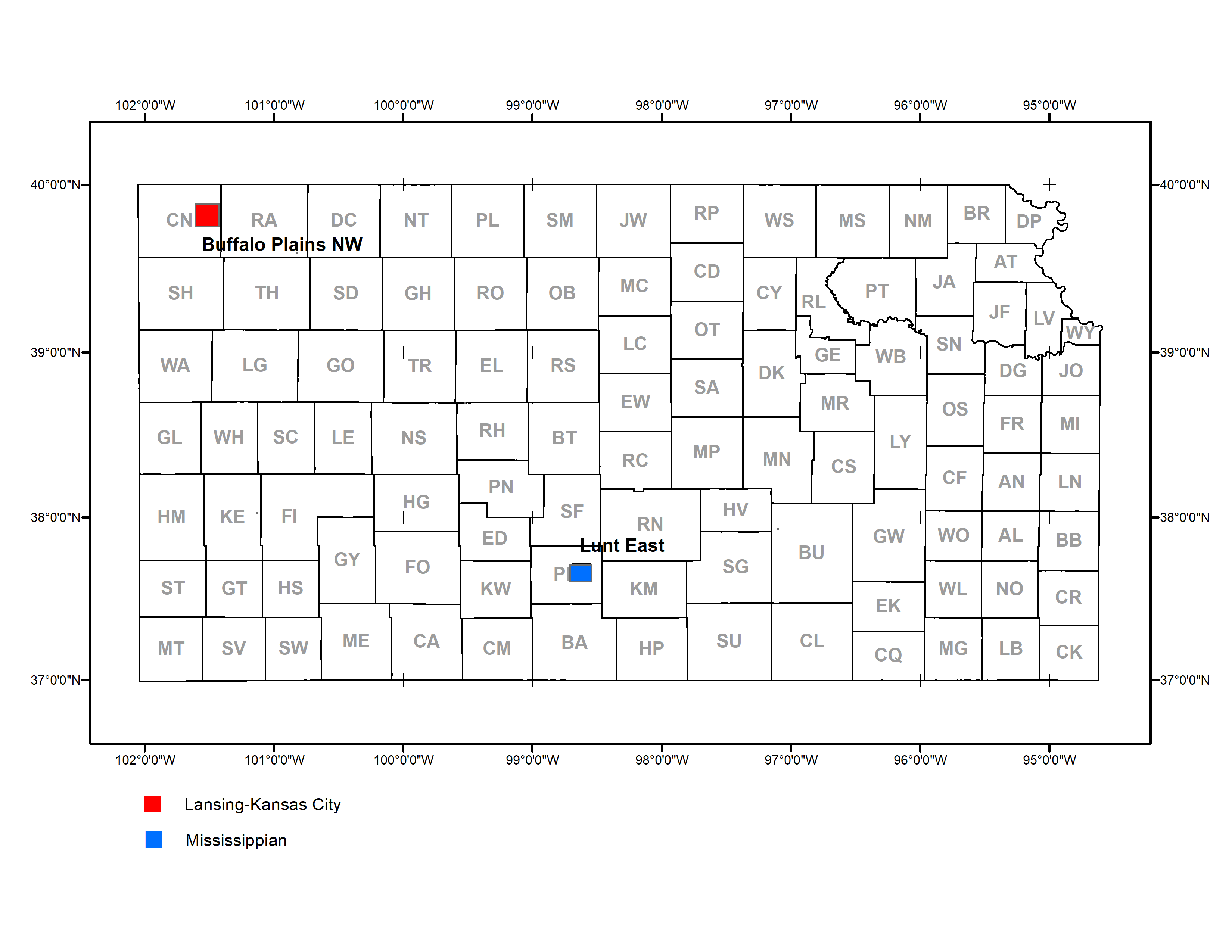 Map shows location of wells in new field discoveries, Feb-Apr 2020