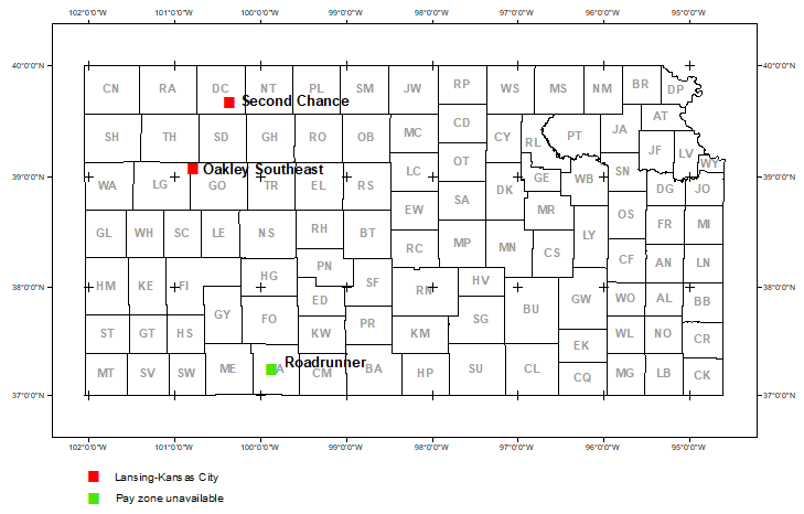 Map shows location of wells in new field discoveries, August 2021