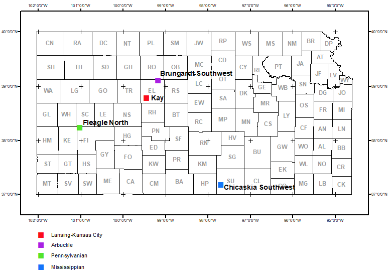 Map shows location of wells in new field discoveries, January 2021