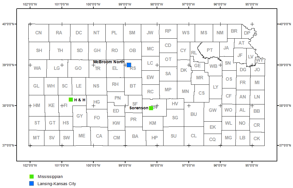 Map shows location of wells in new field discoveries, December 2021 and January 2022