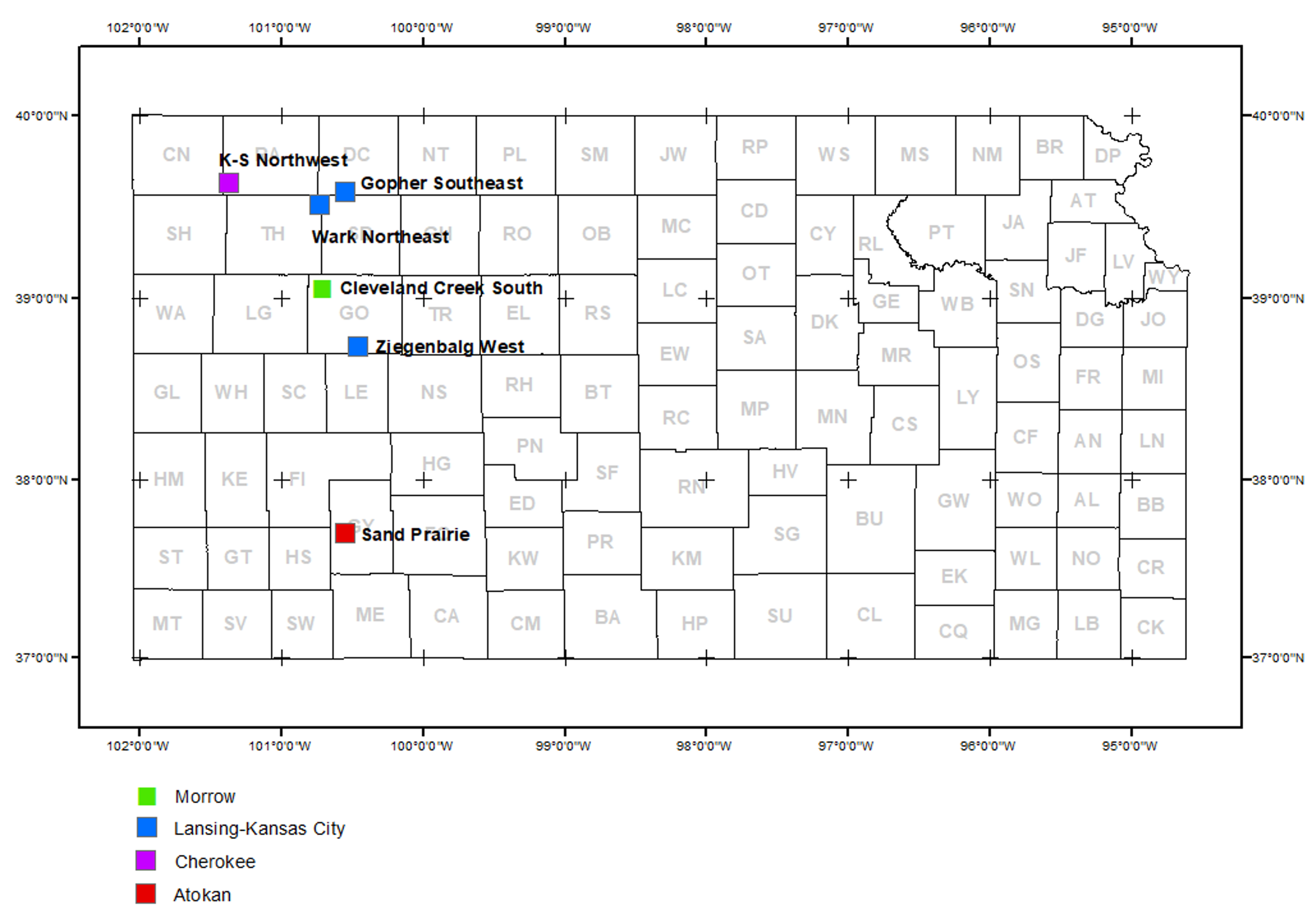 Locations of new field discoveries, November and December 2024