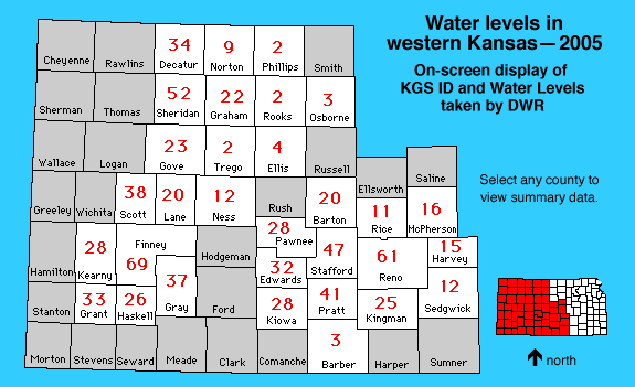 Kansas clickable map--text links below