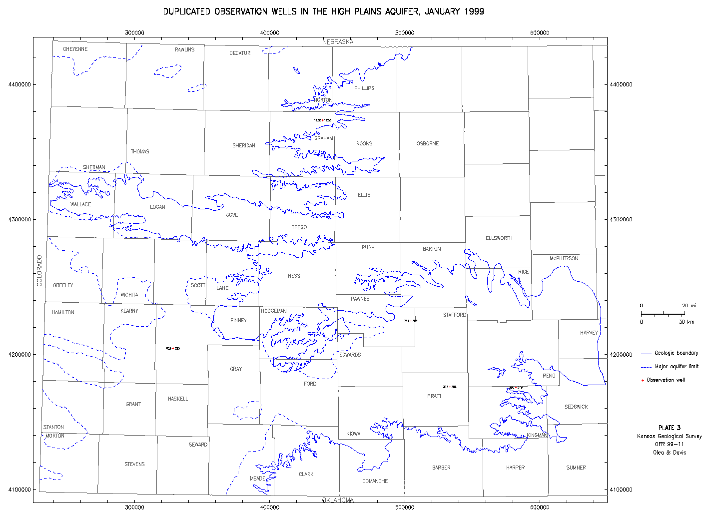 small map Duplicate Observation Wells