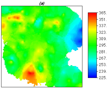 color map of formation thickness