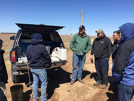 Procedure for sampling and filtering the produced brines from each of the key wells involved in the CO2-EOR flood.