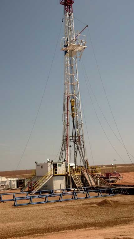 photo of Cutter KGS well 1 drilling rig