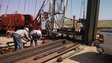 photo of reperforating work