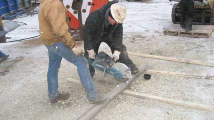 Cutting core barrel.