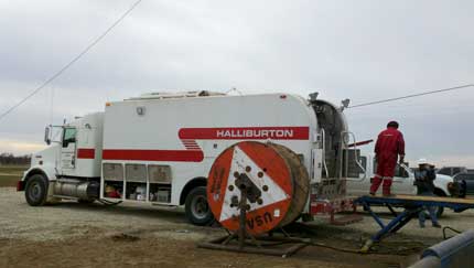 Halliburton Logging Truck.