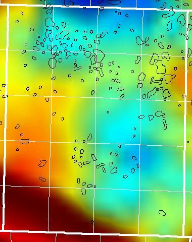 Lane gravity map