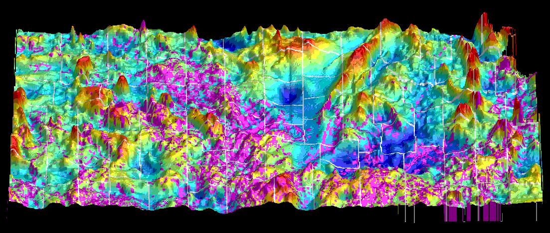 Smaller magnetic map of Kansas