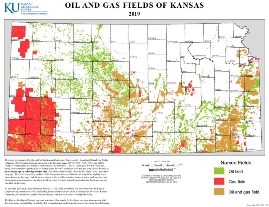 Oil and Gas Fields of Kansas
