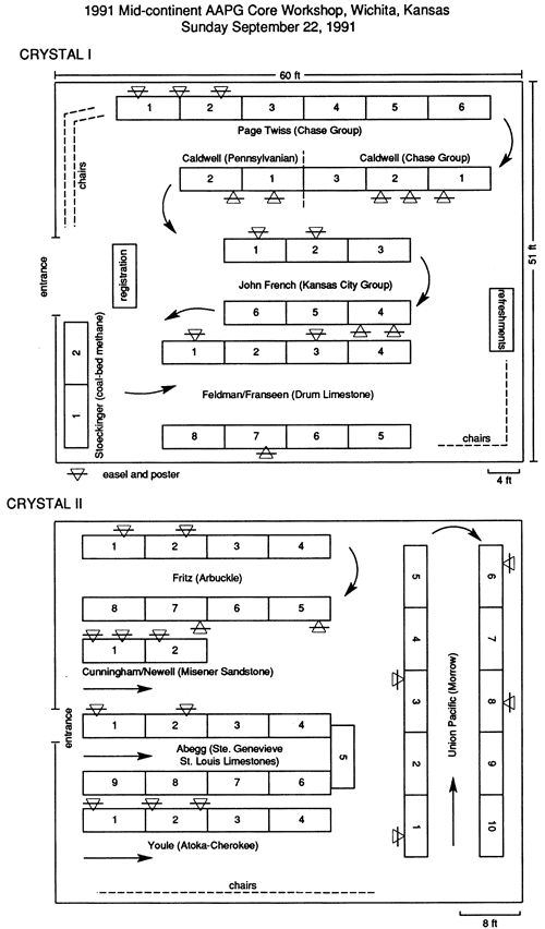 Map of table setup at hotel.