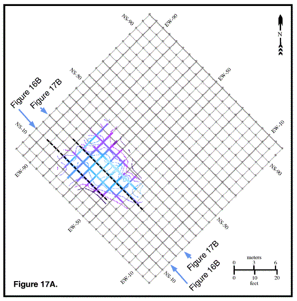 Isochron map.